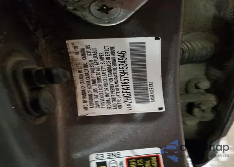 2009 Honda Civic Lx z USA, uszkodzony, nr VIN 2HGFA16579H534946